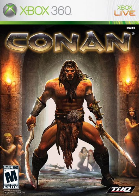 CONAN (Microsoft Xbox 360, 2007) Complete CIB Videogame Disc Near Mint Free Ship