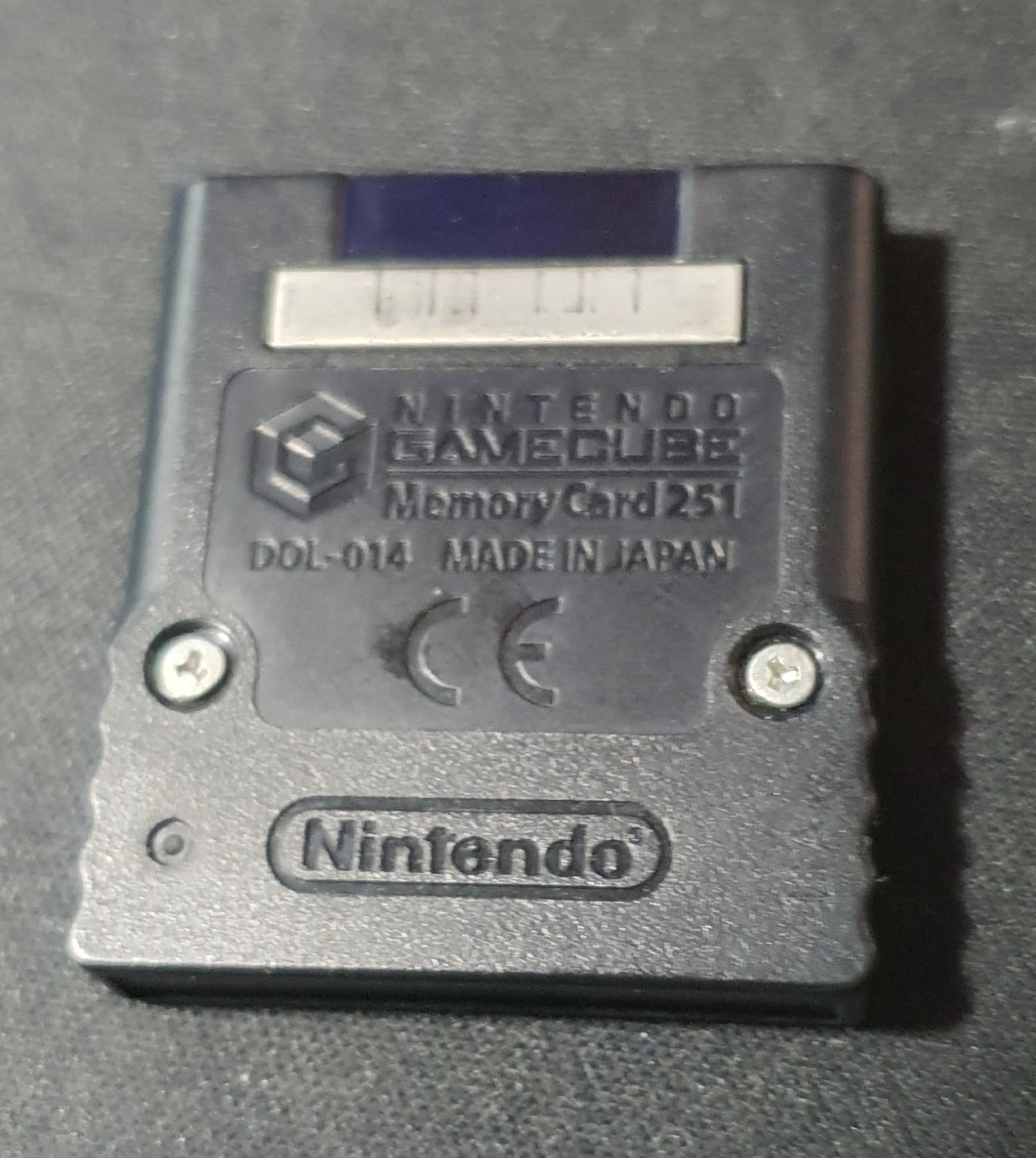 Official Nintendo GameCube Memory Card 251 Blocks DOL-014 Authentic OEM Tested