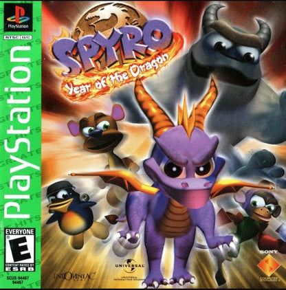 Spyro Year of the Dragon PS1 PlayStation 1 Very Good Disc Tested Working 2000 Insomniac Platformer Original Game Case Classic