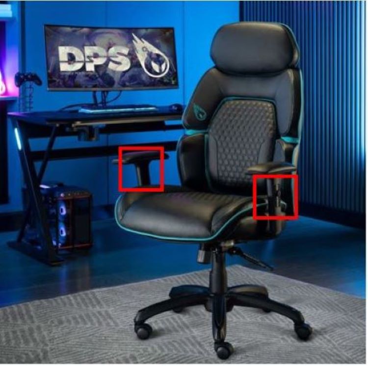 DPS Encode 3D Insight Gaming Chair Replacement Part Arm Pin Screw Black 1782904
