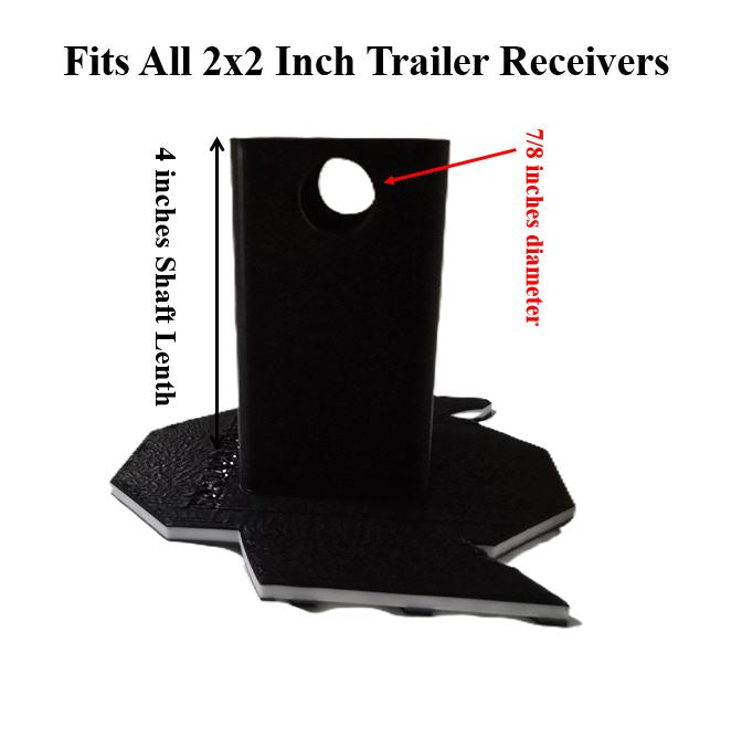 Ohio State University Trailer Hitch Cover Cap Plug – Fits 2" Receiver Truck SUV – Buckeyes Fan Gift Columbus Cleveland Cincinnati