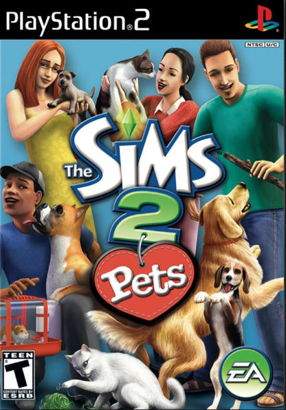 The Sims 2 Pets PS2 PlayStation 2 2005 Complete W/ Manual CIB Disc Good Tested Works - Case Manual Disc - EA Simulation Game