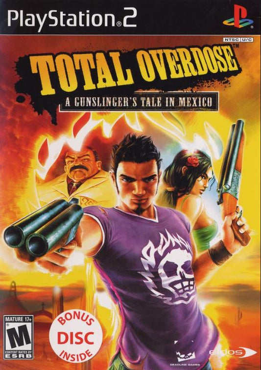 Total Overdose A Gunslinger's Tale in Mexico PS2 Game Disc Very Good SLUS-21283