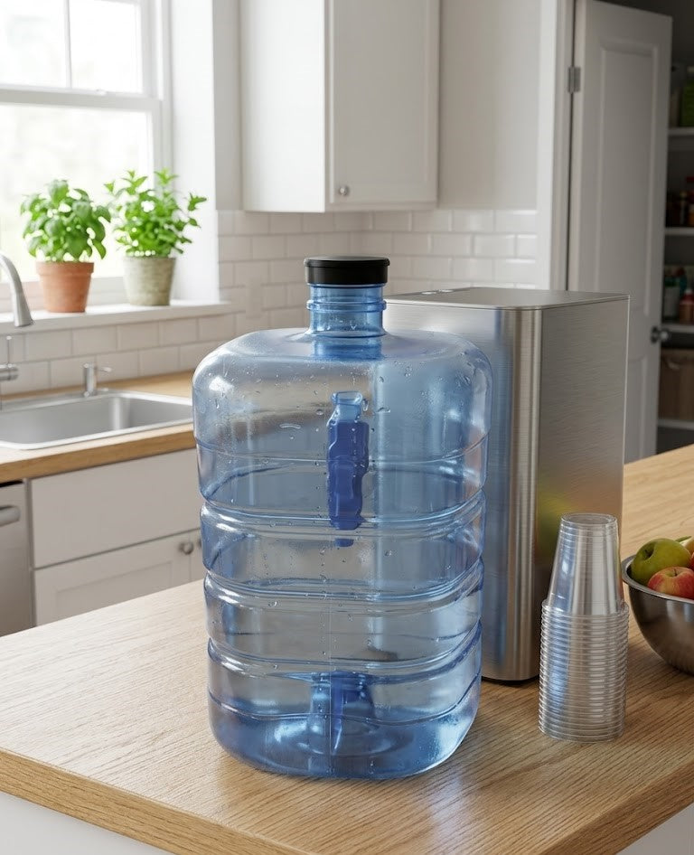 55mm Food Safe Screw Cap Lid for 5 Gallon & 3 Gallon Water Jugs - Replacement Cap for Stackable Storage Containers, Food Grade BPA Free