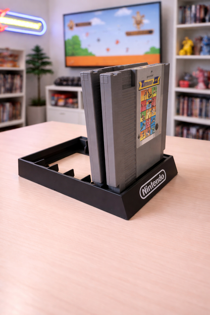 NES Nintendo Entertainment System Game New Stand Cartridge Holder Display Rack Color Letter and Logo