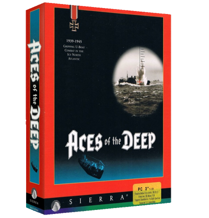 Aces of the Deep Big Box PC Game - Command Edition - WWII German U-Boat Submarine Simulation - Dynamix Sierra 1994/95 Rare Vintage Complete