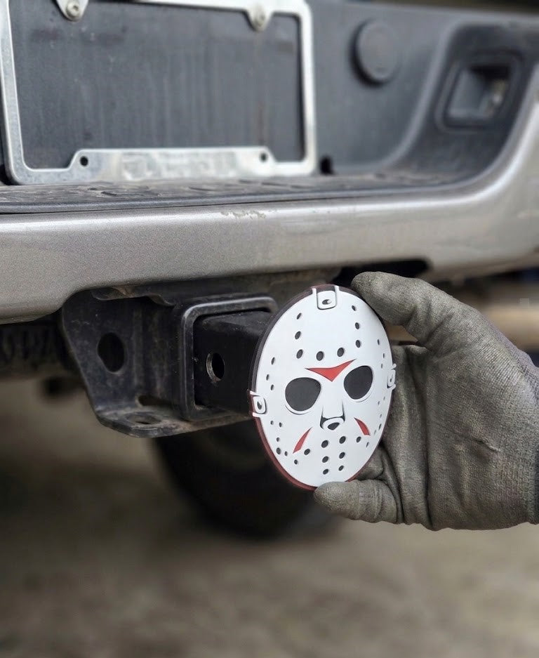 Jason Voorhees Goalie Slasher Trailer Insert - Friday the 13th Killer Pickup Protector | Crystal Lake Fan Truck Accessory for Fathers Day Gift