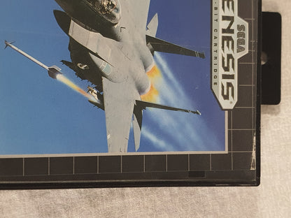 Sega After Burner II Genesis Box Case Shooter 1990 Retro Vintage Game Tested Collector Cartridge Original Classic Edition Arcade