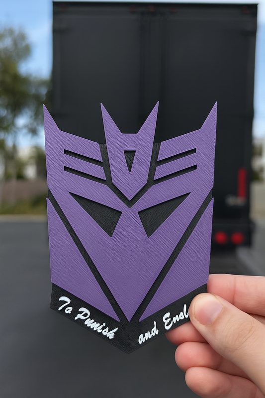 Transformers Deception Punish and Enslave Trailer Hitch For 2x2" Receiver Cover Plug