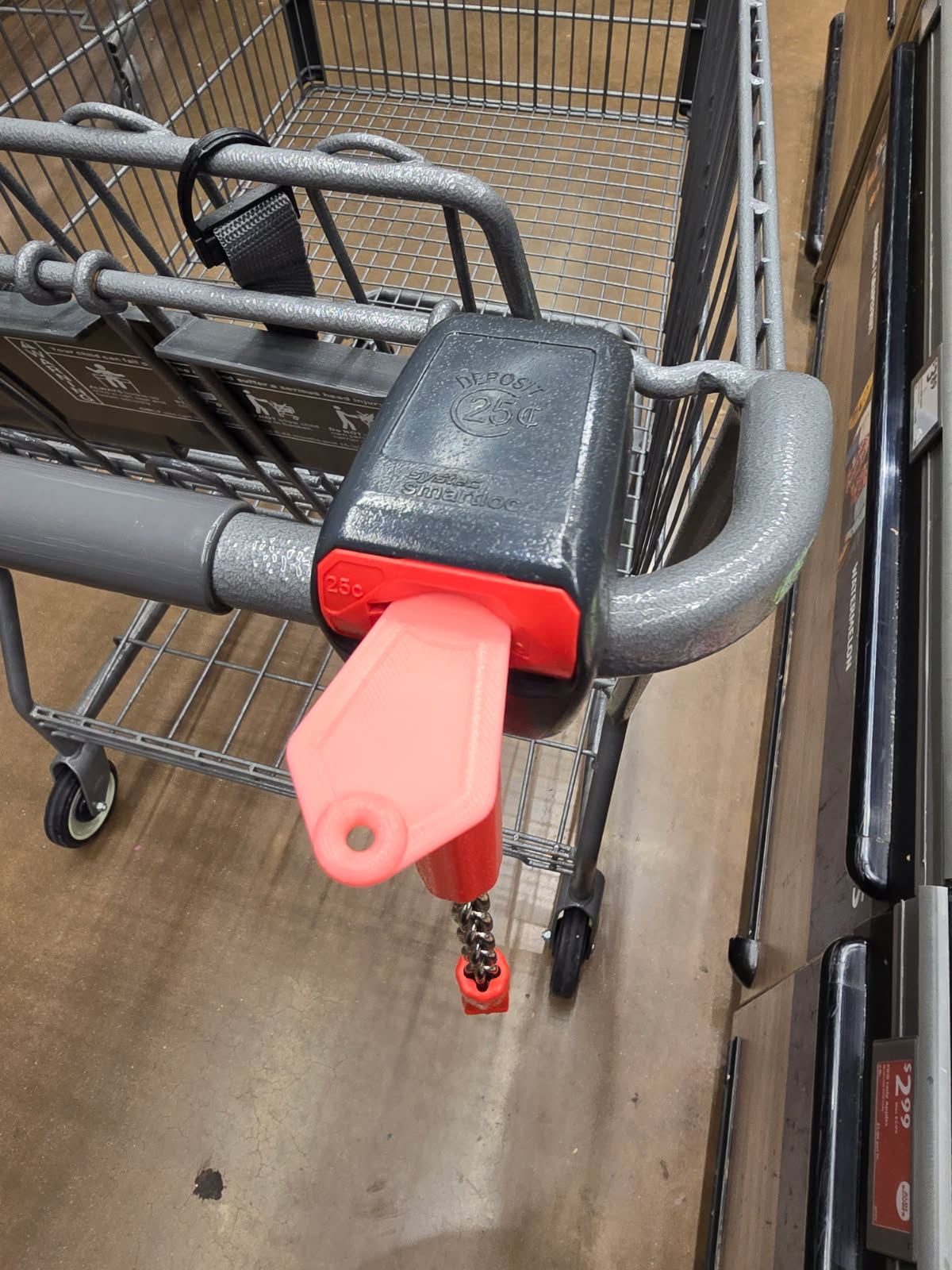 Bundle 4 pack Aldi Quarter Keychain, Quarter Holder, Aldi Cart Key, Aldi Food