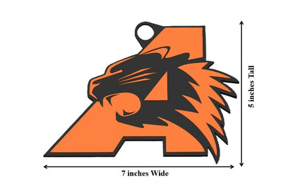 High School Hype Chain Necklace – 32" Chain Sports Cheer Fan Jewelry for Football Basketball Baseball Kids Youth Teens Adults Unisex