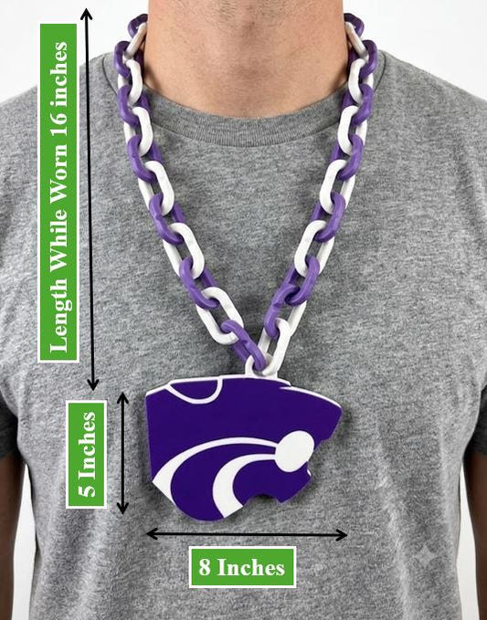 Angleton Wildcats Hype Chain for TX High School Football Baseball Softball Basketball Tennis | Booster Club Cheer Squad Spirit Gear Brazoria