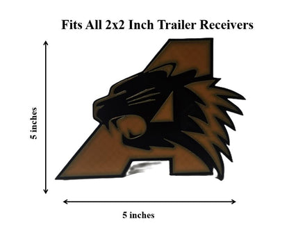 Angleton Wildcats Football Trailer Hitch Cover Cap Plug – Fits 2" Receiver Truck SUV – Orange Texas High School Fan Gift