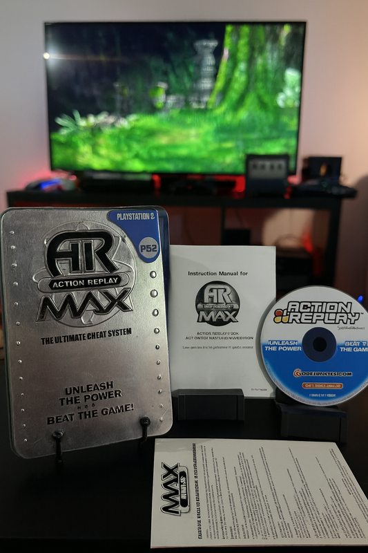 Action Replay AR MAX For PlayStation 2 PS2 Code Junkies Manuel Tin No Memory Near Mint