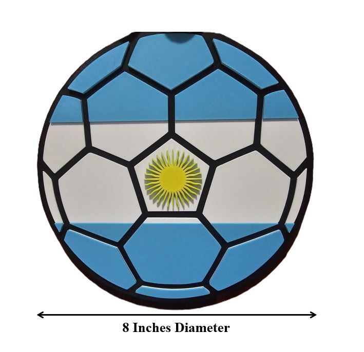 Argentina Hype Chain Necklace - FIFA Football Soccer Albiceleste Jewelry | Argentina Futbol Fan Chain for World Cup Copa Matchday Fans