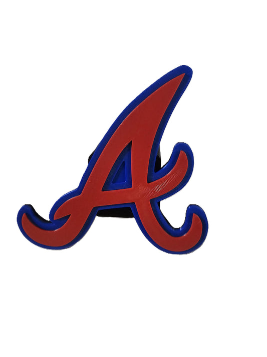 Atlanta Braves Baseball Trailer Hitch Receiver Cover Plug Cap 2x2" Receiver Ford Dodge Jeep Ram Chevy Nissan Honda Toyota Truck SUV Vehicles