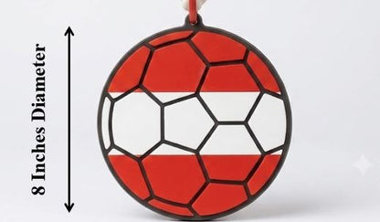 Austria Soccer Football World Cup Hype Chain Necklace - FIFA Jewelry | Austria Futbol Fan Chain for Matchday Supporters