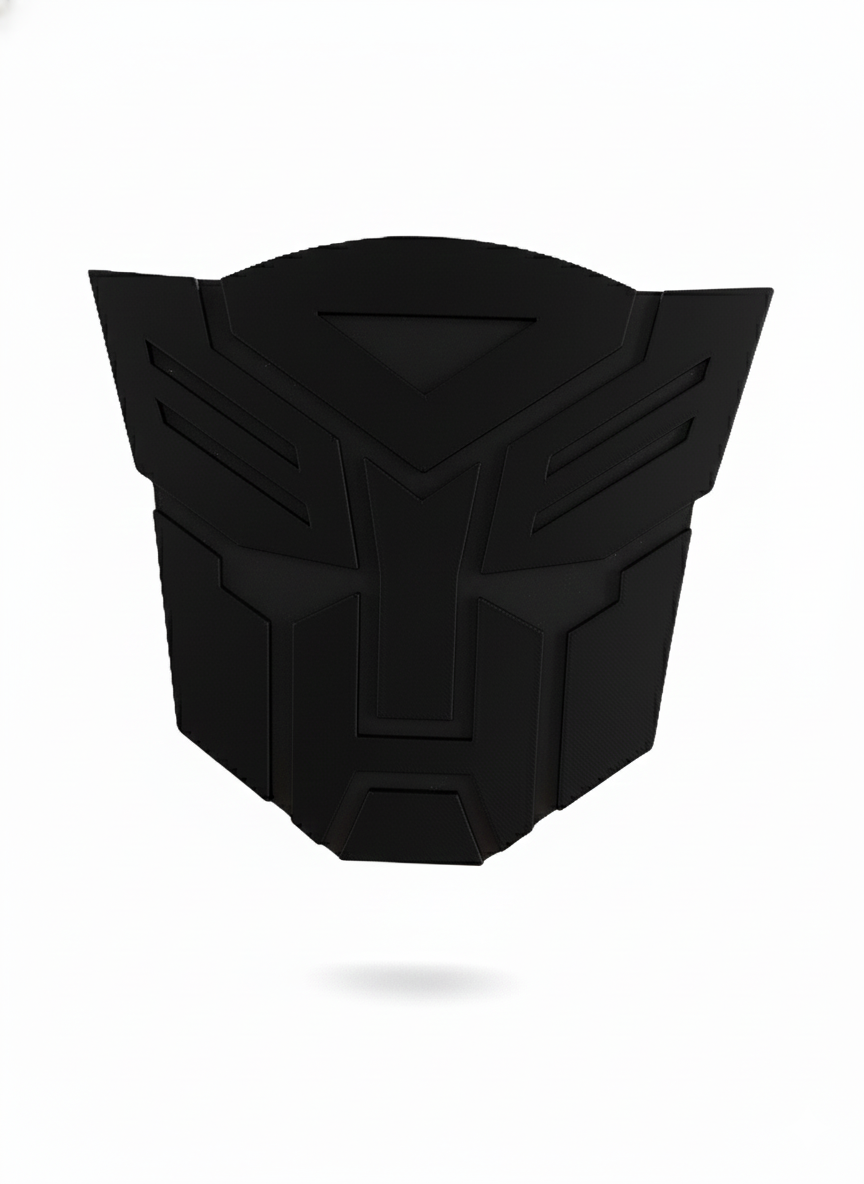 Transformers Dark Autobot Trailer Hitch Receiver Cover Tow Towing Plug Cap 2x2"