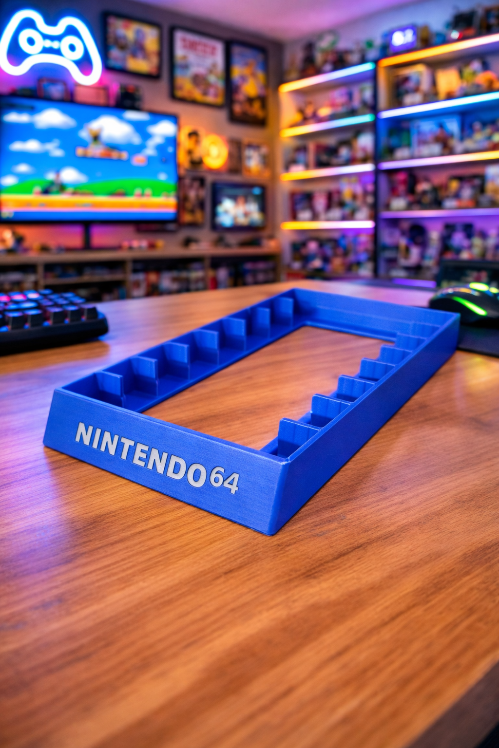 N64 Nintendo 64 System Game New Stand Cartridge Holder Display Rack 7 Videogames