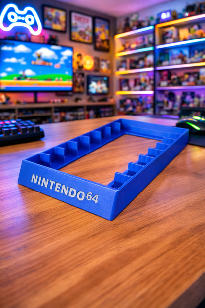 N64 Nintendo 64 System Game New Stand Cartridge Holder Display Rack 7 Videogames