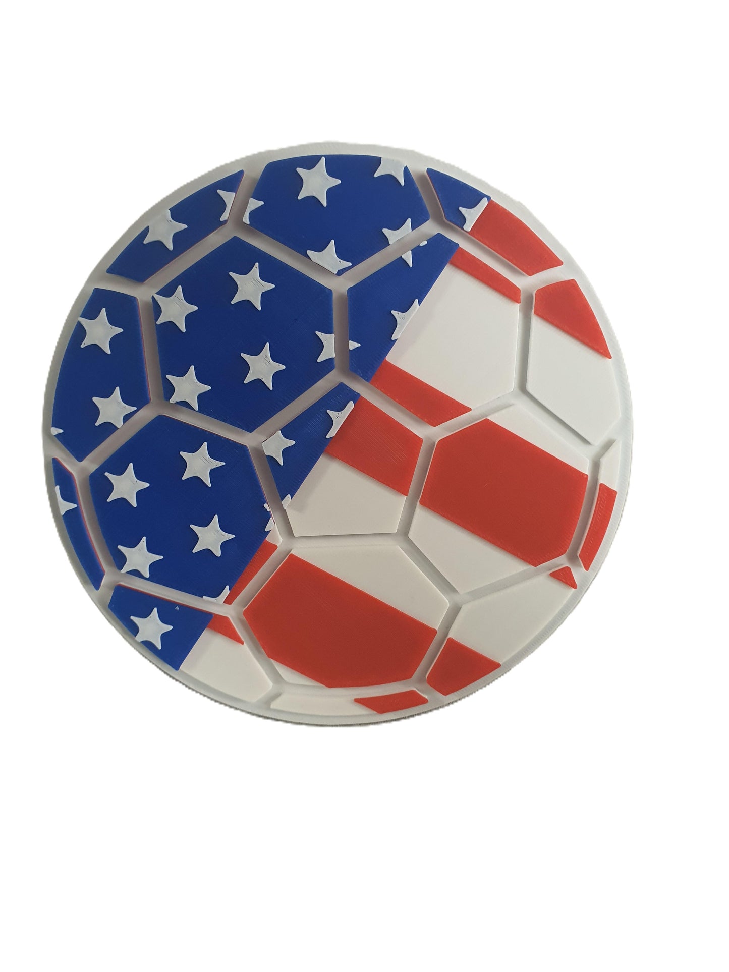 USA Soccer FIFA Trailer Hitch Cover Cap Plug – Fits 2" Receiver Truck SUV – USMNT USWNT World Cup Fan Gift for Soccer Fans