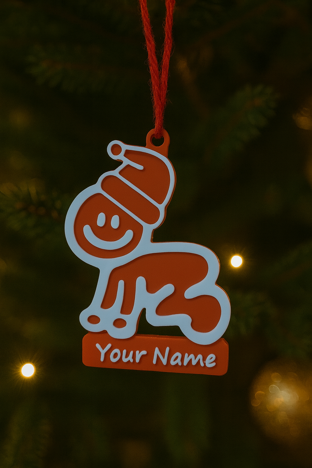 Christmas Holiday Tree Ornament Family Man Woman Children Dog Customize 6 Piece Bundle