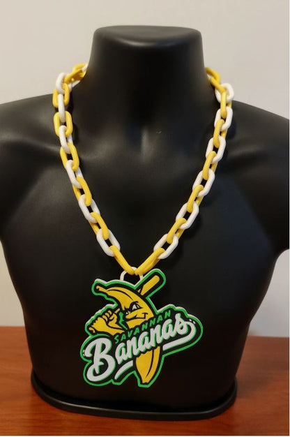 Savannah Bananas Baseball Fan Rally Hype Chain 32" Necklace Pendant