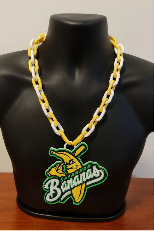 Savannah Bananas Baseball Fan Rally Hype Chain 32" Necklace Pendant