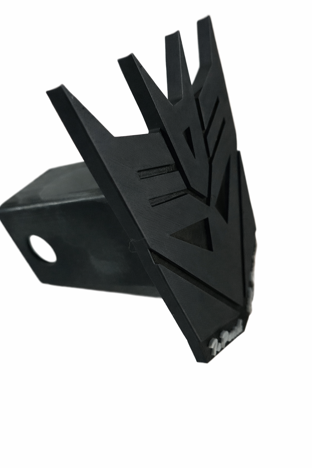 Dark Evil Black Transformers Deception Trailer Hitch Receiver Cover Plug Cap