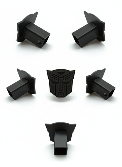 Transformers Dark Autobot Trailer Hitch Receiver Cover Tow Towing Plug Cap 2x2"