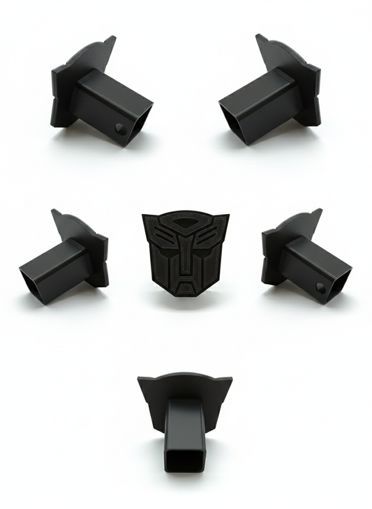 Transformers Dark Autobot Trailer Hitch Receiver Cover Tow Towing Plug Cap 2x2"