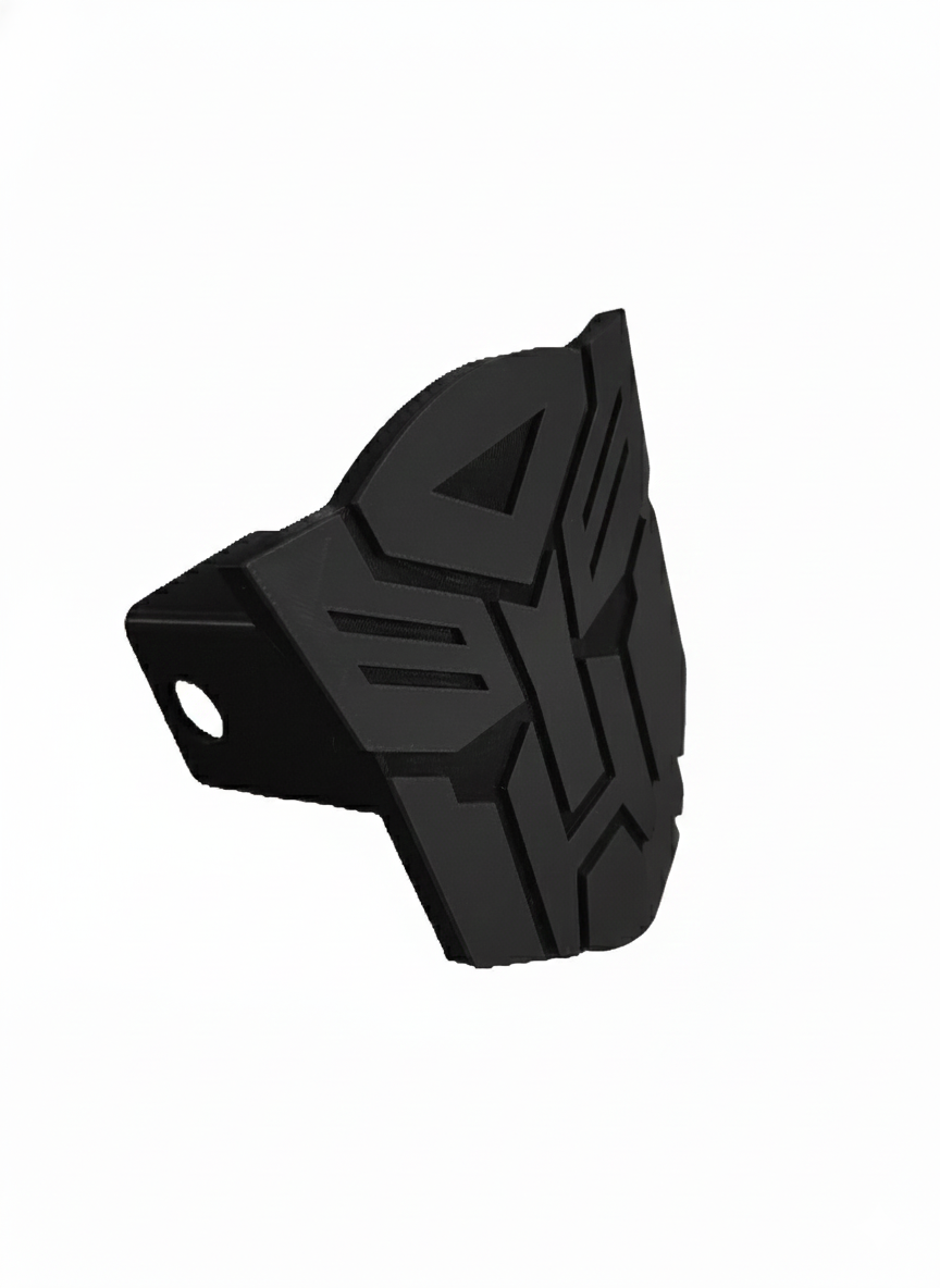 Transformers Dark Autobot Trailer Hitch Receiver Cover Tow Towing Plug Cap 2x2"