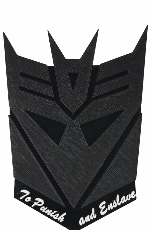 Dark Evil Black Transformers Deception Trailer Hitch Receiver Cover Plug Cap