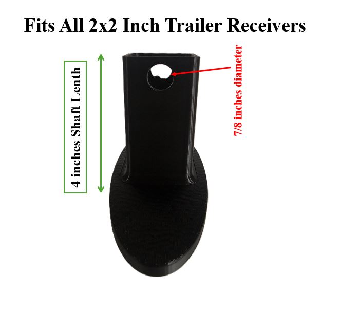 Black Ford Trailer Hitch Cover 8"x3" Emblem – Durable Plastic Hitch Plug for F-150 F-250 F-350 Truck Tow Protection