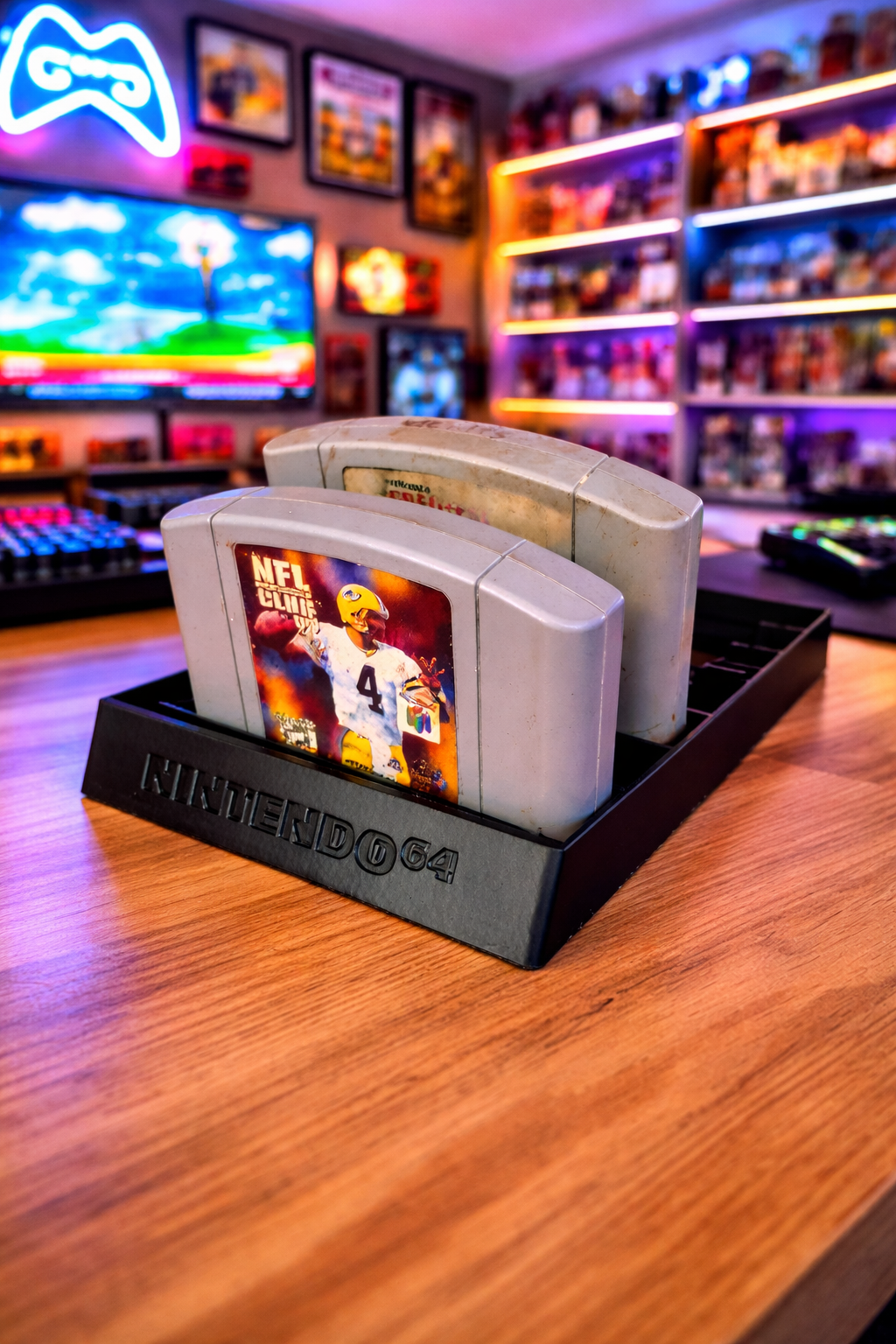 N64 Nintendo 64 System Game New Stand Cartridge Holder Display Rack 7 Videogames
