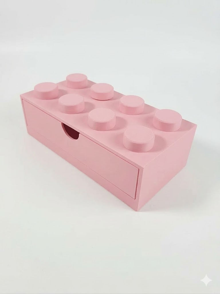Kids Stackable Storage Box Office Organizer Home Decor Desktop Toy 8 Studs Home School Teacher School Children Adult Storage
