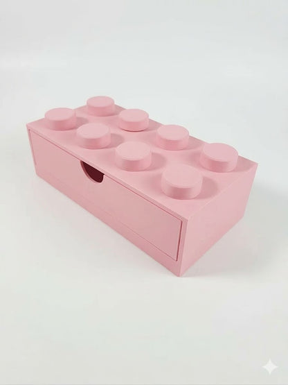 Kids Stackable Storage Box Office Organizer Home Decor Desktop Toy 8 Studs Home School Teacher School Children Adult Storage