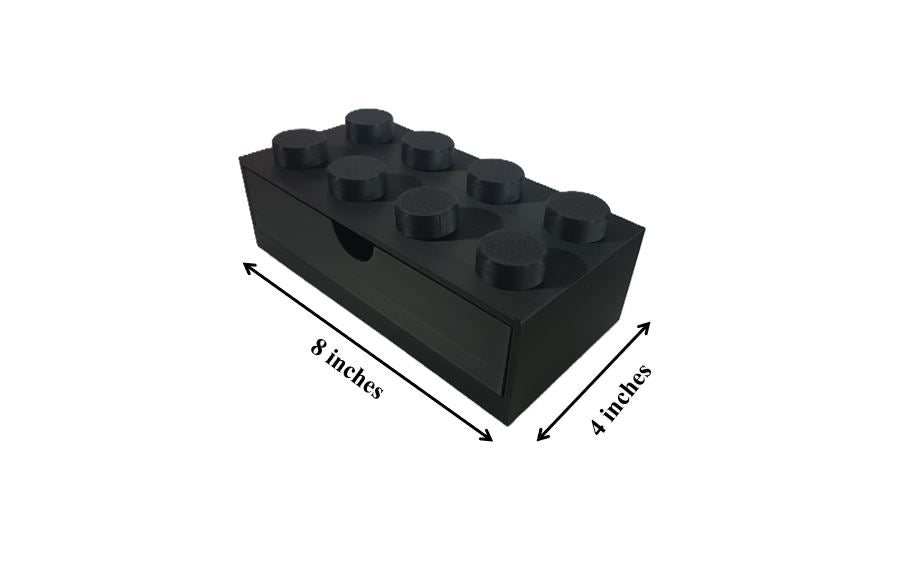 Kids Stackable Storage Box Office Organizer Home Decor Desktop Toy 8 Studs Home School Teacher School Children Adult Storage