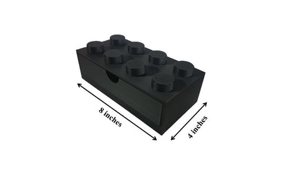Kids Stackable Storage Box Office Organizer Home Decor Desktop Toy 8 Studs Home School Teacher School Children Adult Storage
