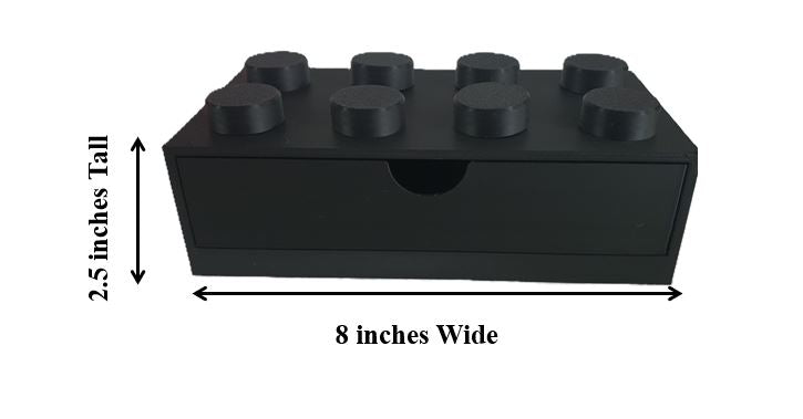 Kids Stackable Storage Box Office Organizer Home Decor Desktop Toy 8 Studs Home School Teacher School Children Adult Storage