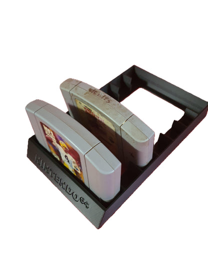 N64 Nintendo 64 System Game New Stand Cartridge Holder Display Rack 7 Videogames