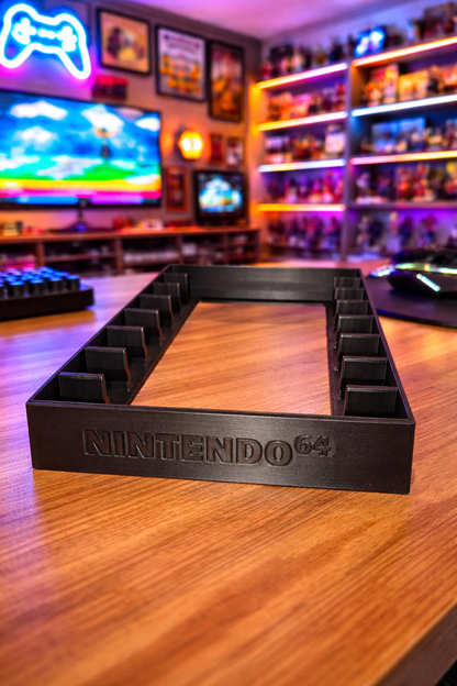 N64 Nintendo 64 System Game New Stand Cartridge Holder Display Rack 7 Videogames