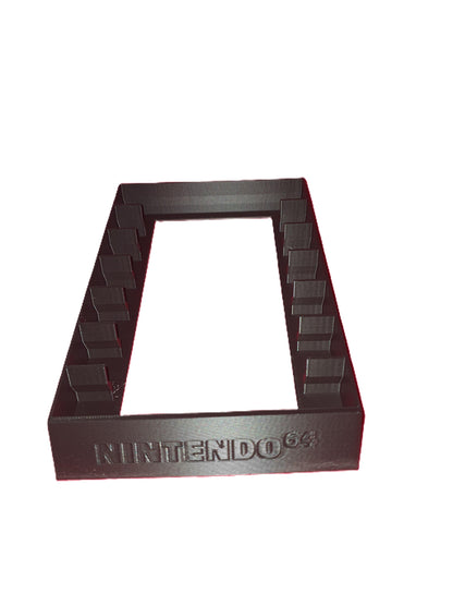 N64 Nintendo 64 System Game New Stand Cartridge Holder Display Rack 7 Videogames