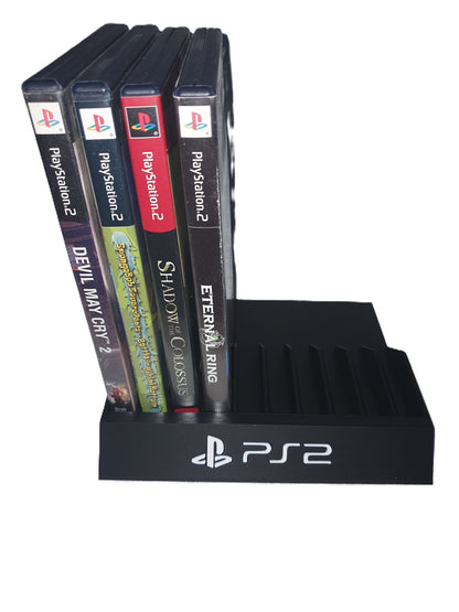 PlayStation 2 Game Holder 10 Games Sony Video Game Storage Display PS2 Revised
