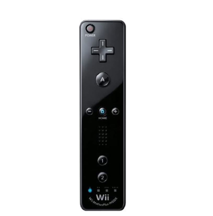 Official Wii Remote Nintendo Motion Plus Inside U OEM Controller Black RVL-036