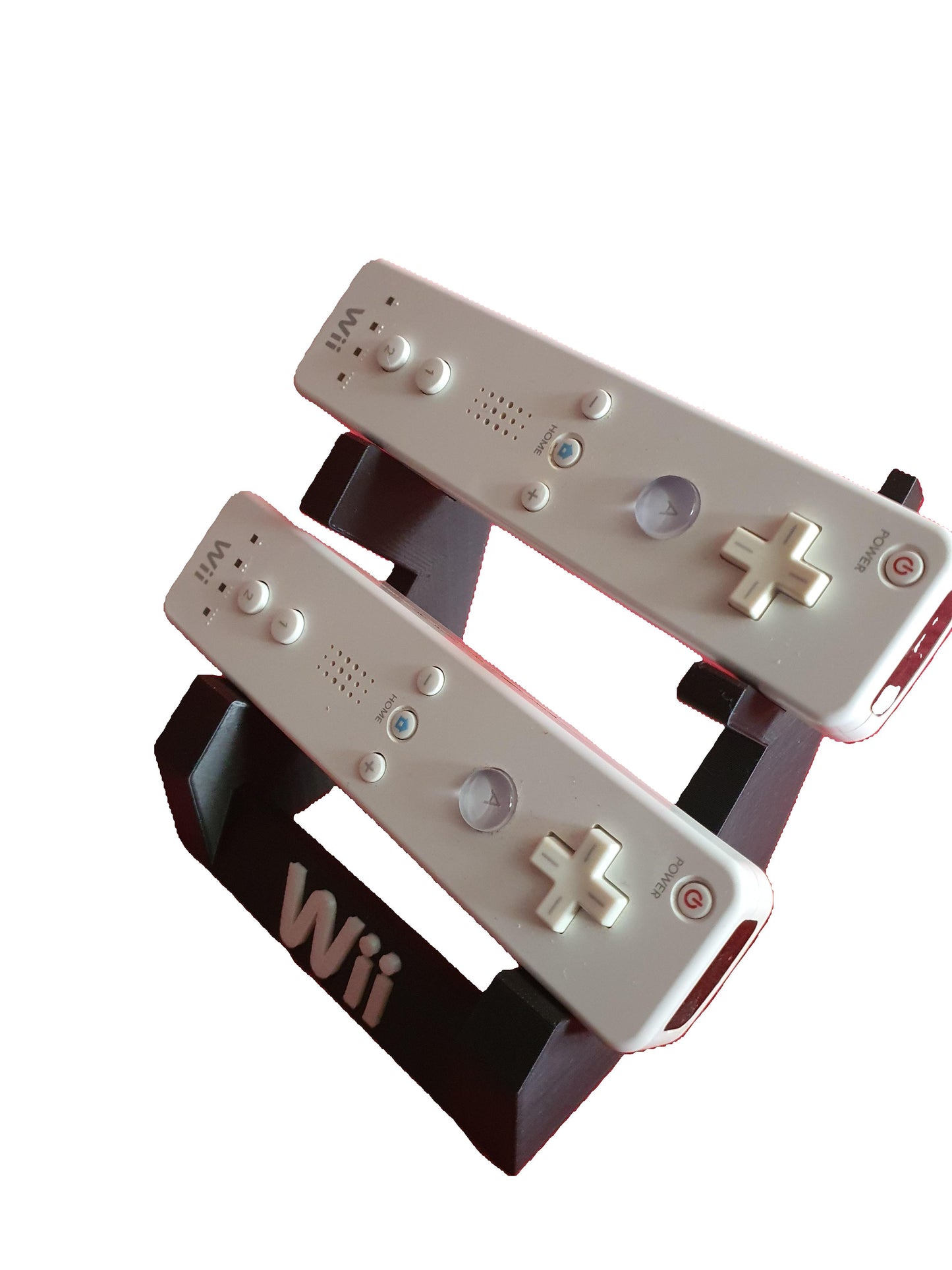 Nintendo Wii Mote Dual Desk Table Shelf Storage Twin Controller WiiMote Organize