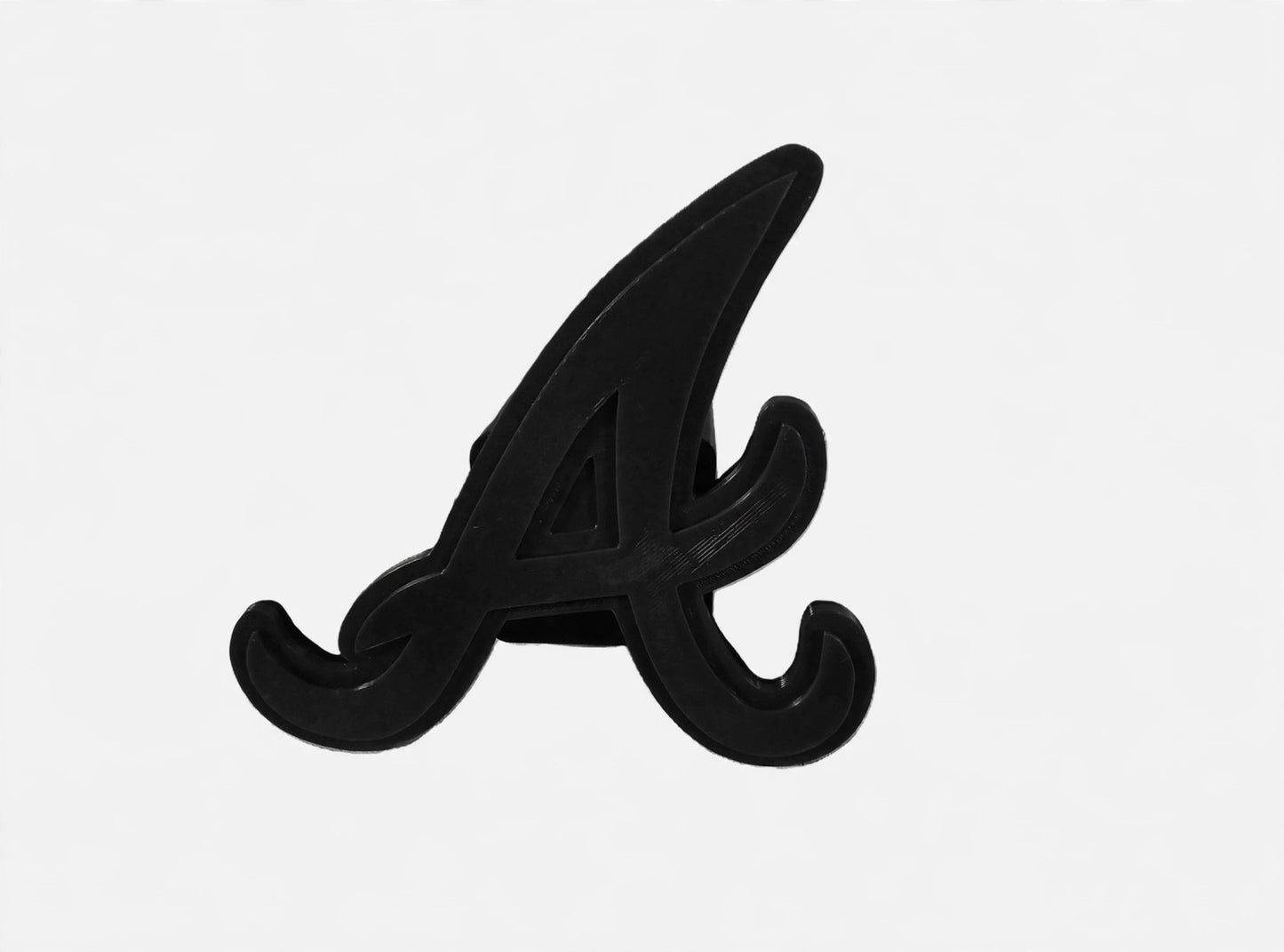 Black Atlanta Braves Baseball Trailer Hitch Receiver Cover Plug Cap 2x2" Receiver