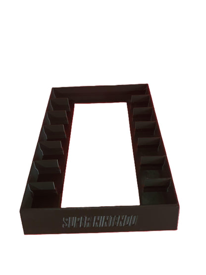 SNES Super Nintendo System Game Stand Cartridge Holder Display Rack 7 Videogame