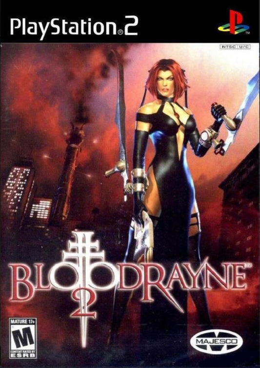 BloodRayne 2 (Sony PlayStation 2, 2004) Videogame Disc Near Mint Clean Free Ship