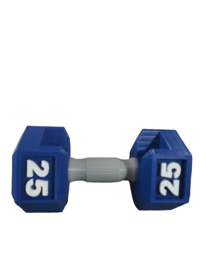 Dumbbell Fun Business Card Holder Carrier House Customizable Design Fitness Gym